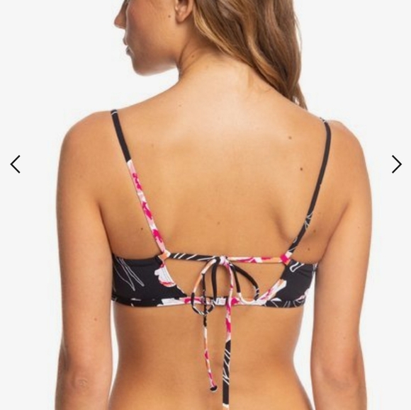 BNWT ~ Roxy Athletic Floral Bikini Set - Picture 2 of 12